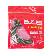 Cabo Hdmi Evus 3,0m V2.0 4k Ouro M/M 6,5mm C-050