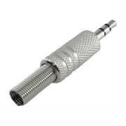 353826 - Plug P2 Evus C-070 Macho Stereo Metal com Mola Níquel - 02