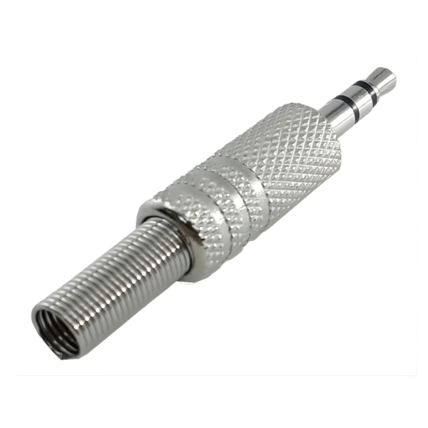 353826 - Plug P2 Evus C-070 Macho Stereo Metal com Mola Níquel - 02