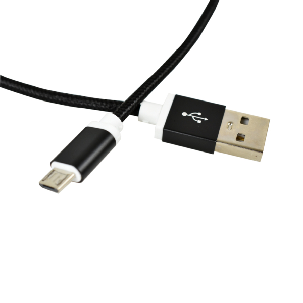 Cabo USB Evus C-058 Fast Charge Micro Usb Preto 1,0m