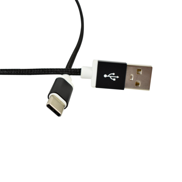 Cabo USB Evus C-059 Tipo C Fast Charge Preto 1,0m
