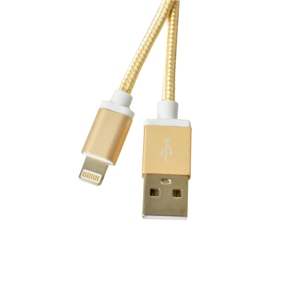 Cabo USB Evus C-056 Lightning Fast Charge Gold 1,0m